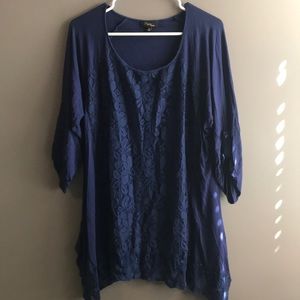 Royal Blue Blouse